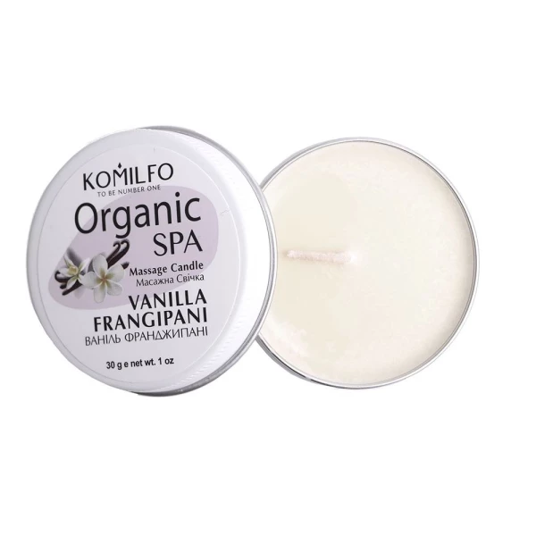 Komilfo Massage Candle - Vanilla Frangipani, 30 g