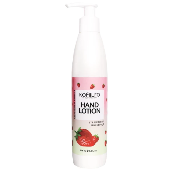 Komilfo Hand Lotion Strawberry - strawberry hand lotion, 250 ml