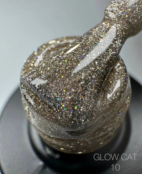 Saga Professional Gel polish Кошачий глаз GLOW CAT №10, 9 мл