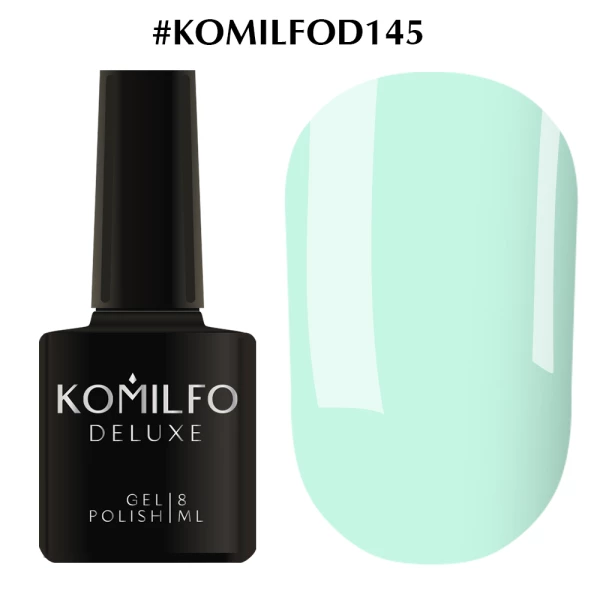 Gel polish Komilfo Deluxe Series No. D145 (soft turquoise, enamel), 8 ml