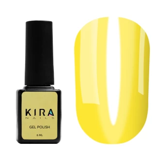 Гель-лак Kira Nails Vitrage №V02 (жовтий, вітражний), 6 мл