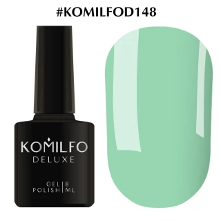 Gel polish Komilfo Deluxe Series No. D148 (saturated aquamarine, enamel), 8 ml