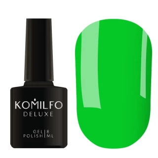 Gel polish Komilfo Kaleidoscopic Collection K018 (bright lime green, neon), 8 ml