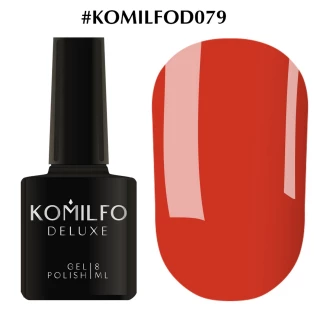 Gel polish Komilfo Deluxe Series No. D079 (bright red, enamel), 8 ml