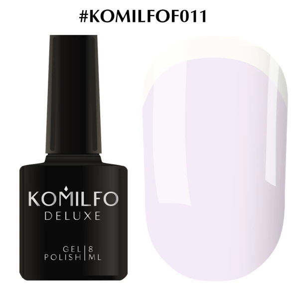 Гель-лак Komilfo French Collection №F011 (світло-бузковий, емаль, для френча), 8 мл