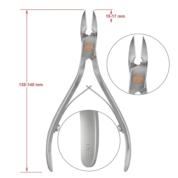 Olton Щипцы для кожи, модель XL, 15-17 мм