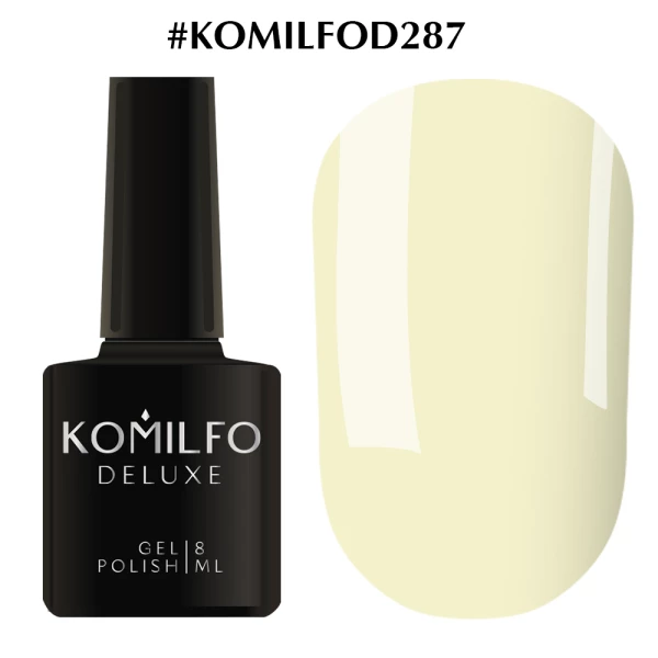 Lakier hybrydowy Komilfo Deluxe Series nr D287 (kość słoniowa, emalia), 8 ml