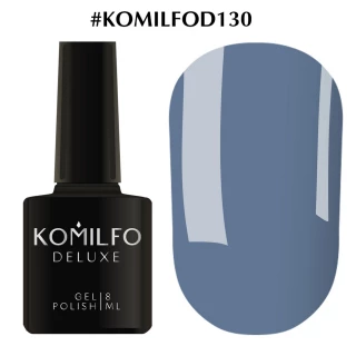 Lakier hybrydowy Komilfo Deluxe Series nr D130 (ciemnoszaro-niebieski, emalia), 8 ml