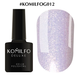 Gel polish Komilfo DeLuxe Series No. G012 (pearl white, microglitter), 8 ml