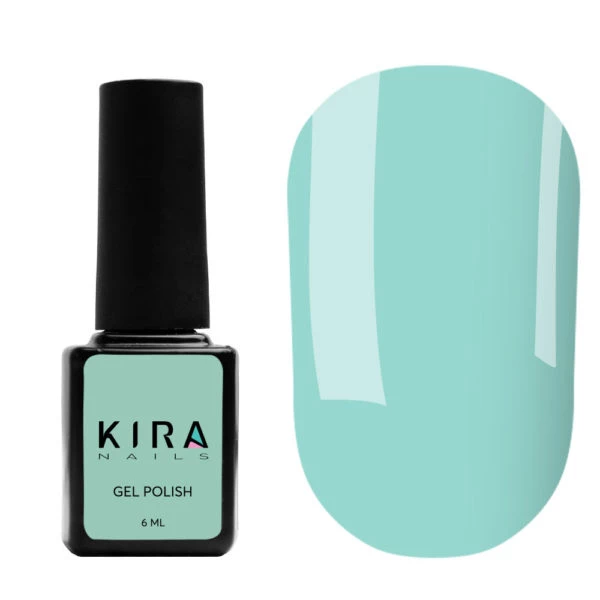 Гель-лак Kira Nails №026 (світлий бірюзовий, емаль), 6 мл