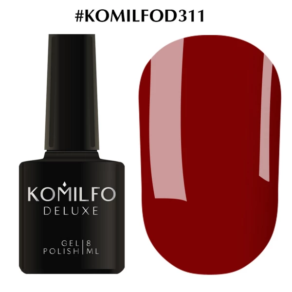 Gel polish Komilfo Deluxe Series No. D311 (terracotta, enamel), 8 ml