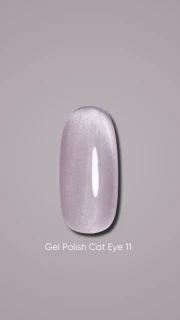 Dark gel polish Cat Eye 11, 10 ml