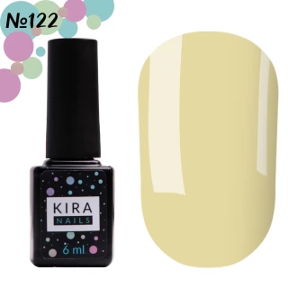 Lakier hybrydowy Kira Nails nr 122 (jasnoszaro-zielony, emalia), 6 ml