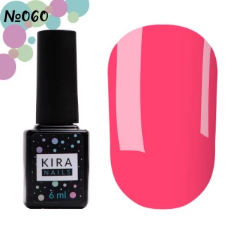 Гель-лак Kira Nails №060 (маджента, эмаль), 6 мл