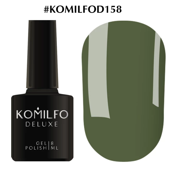 Lakier hybrydowy Komilfo Deluxe Series nr D158 (khaki, emalia), 8 ml