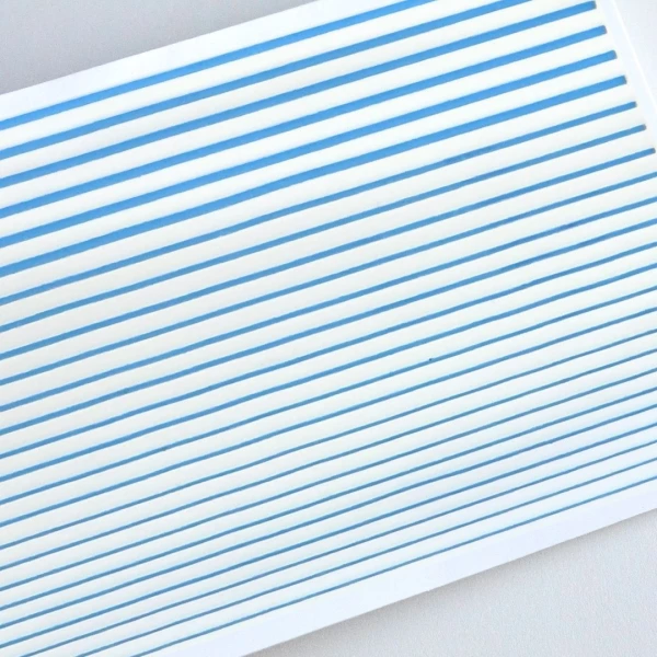 Flexible design strips (blue)