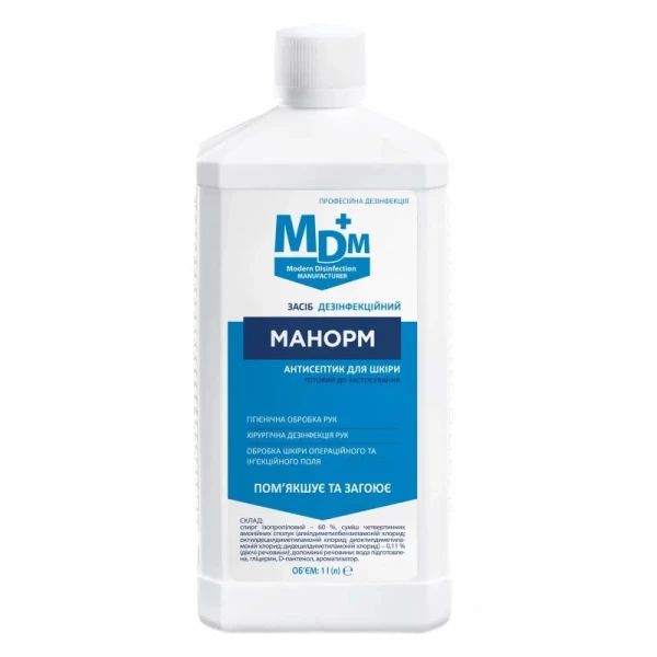 Manorm, 1000 ml - Antiseptic disinfectant for hands and surfaces