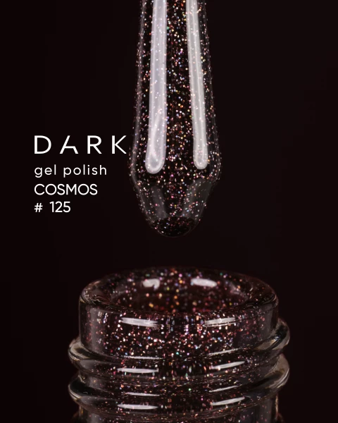 Dark gel polish Cosmos 125, 6 ml