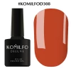 Gel polish Komilfo Deluxe Series No. D308 (red brick, enamel), 8 ml