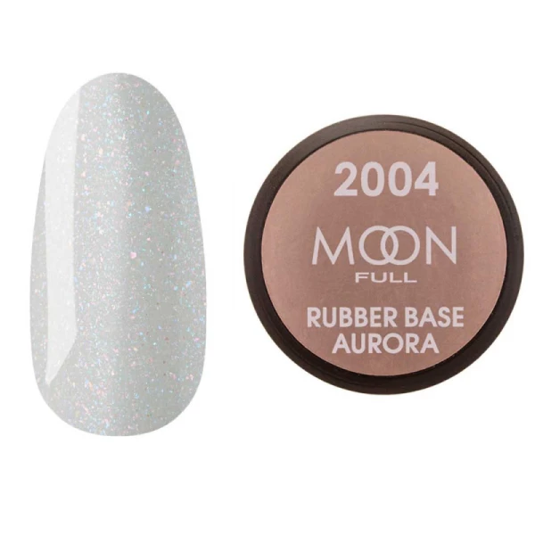 MOON FULL RUBBER BASE AURORA №2004, 15 ml (без пензлика)