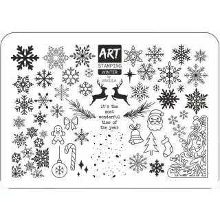 ART Stamping Plate for Winter stamping