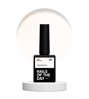 NAILSOFTHEDAY Cover base Milk shimmer №07, 10 мл