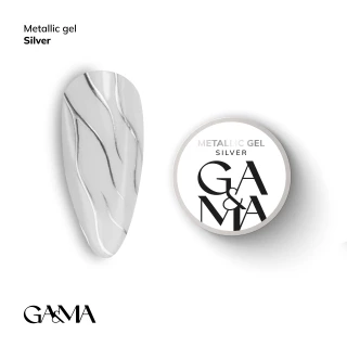 Ga&Ma Metallic gel Silver, 5 g