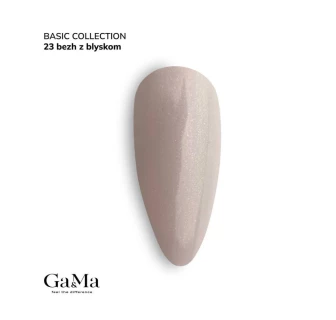 Ga&Ma Basic collection 023 Beige with glitter, 10 ml