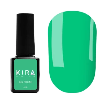 Gel polish Kira Nails No. 182 (bluish-green, enamel), 6 ml