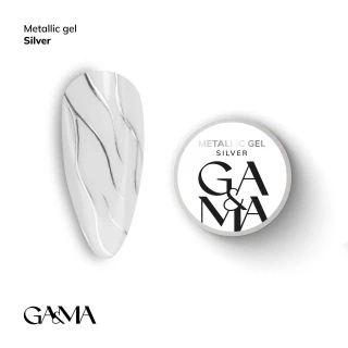 Ga&Ma Metallic gel Silver, 5 g