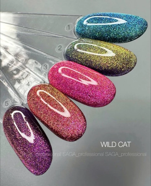 Saga Professional Gel polish WILD CAT №02, 9 мл