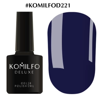 Lakier hybrydowy Komilfo Deluxe Series nr D221 (niebieski jeans, emalia), 8 ml