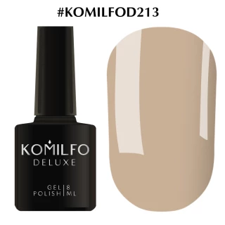 Gel polish Komilfo Deluxe Series No. D213 (brown-beige, enamel), 8 ml