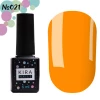 Гель-лак Kira Nails №021 (помаранчевий, емаль), 6 мл