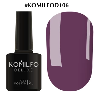 Gel polish Komilfo Deluxe Series No. D106 (light eggplant, enamel), 8 ml