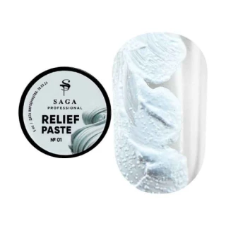 Saga professional Гель для дизайну Relief past №01, 5 мл