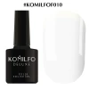 Gel polish Komilfo French Collection No. F010 (white, enamel, for French), 8 ml