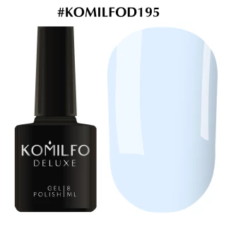 Gel polish Komilfo Deluxe Series No. D195 (pastel blue, enamel), 8 ml