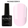 Gel polish Komilfo Deluxe Series No. D033 (light purple-pink, enamel), 8 ml