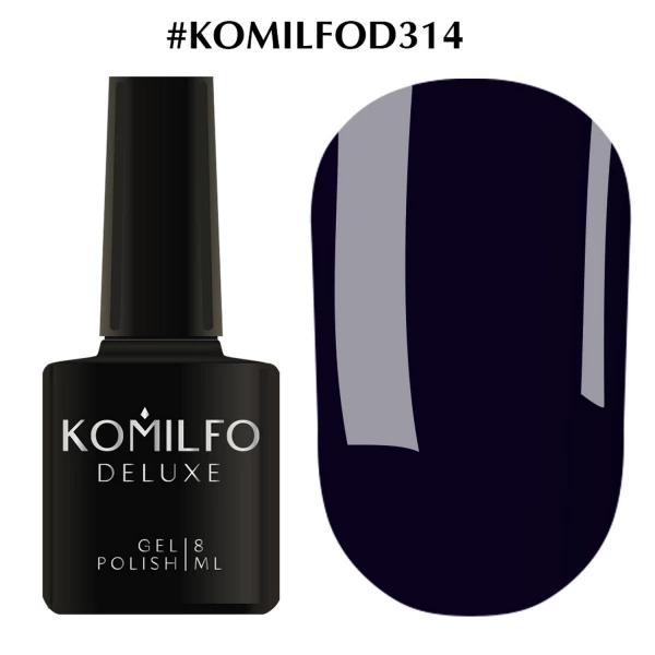 Gel polish Komilfo Deluxe Series No. D314 (night blue), 8 ml