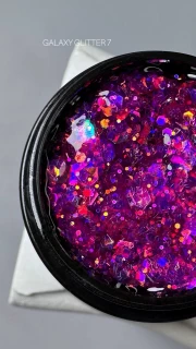 Saga Professional GALAXY glitter №07, 8 ml (в баночці)