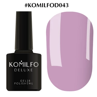 Gel polish Komilfo Deluxe Series No. D043 (light purple, enamel), 8 ml