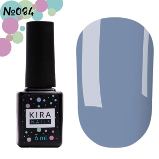 Lakier hybrydowy Kira Nails nr 084 (chabrowy, emalia), 6 ml