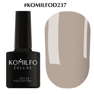 Gel polish Komilfo Deluxe Series No. D237 (gray asphalt, enamel), 8 ml