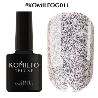 Gel polish Komilfo DeLuxe Series No. G011 (white gold with sparkles), 8 ml