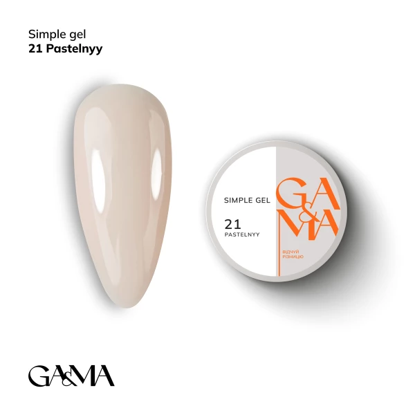 Ga&Ma Simple gel 021 pastel 30 ml