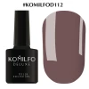 Gel polish Komilfo Deluxe Series No. D112 (slightly purple-gray-brown, enamel), 8 ml