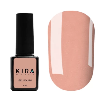 Гель-лак Kira Nails №045 (темно-карамельний з мілким шимером), 6 мл