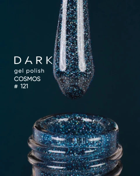 Dark gel polish Cosmos 121, 6 ml