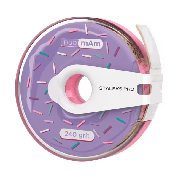 Replaceable file-tape papmAm white in a plastic reel STALEKS PRO 240 grit